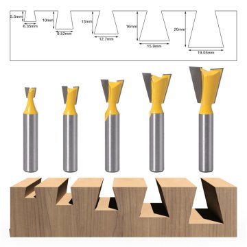8 Mm Shank Dovetail Joint Router Bits Cutting Knife Woodworking Engraving Bit Cutter For Wood Accessories