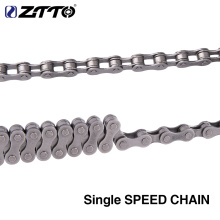 ZTTO Single Speed Bike Chains 1 S 1 Speed Silver MTB Mountain Cycling Bicycle Chain for City fixedgear Bicycle Parts