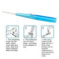 60Pcs/Pack Push-Pull Soft Gum Interdental Brush 0.7mm Gum dental floss Between Teeth Wire Brush Toothbrush Oral Care Toothpick
