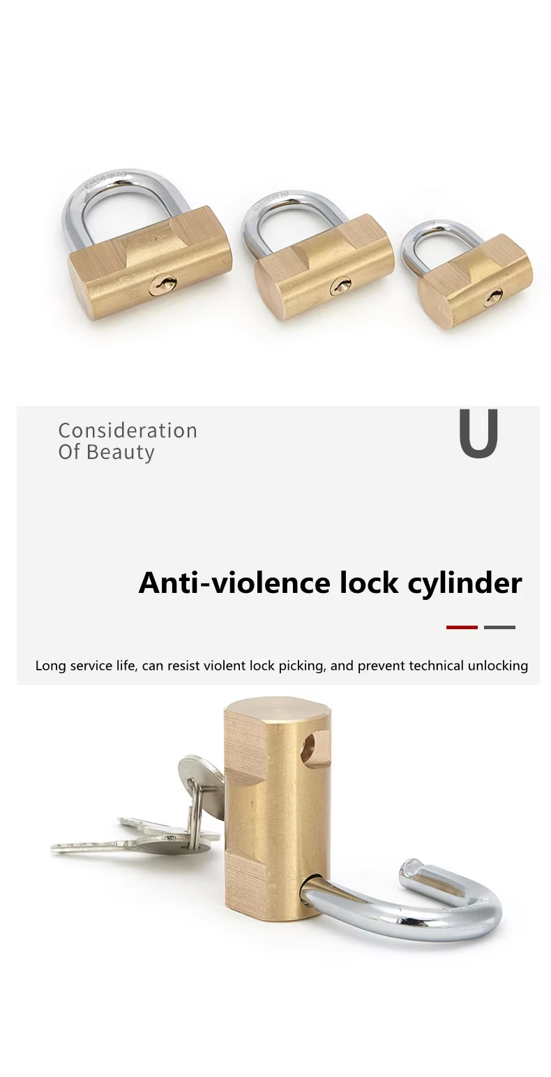 6 Brass Padlock