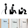 10x25cm Wall Sticker Decoration Bathroom Accessories Door Stylish Removable Personality DIY Window Glass Toilet Icon Cartoon