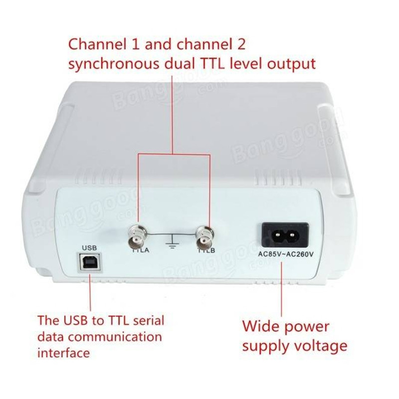 DANIU FY3224S Dual-channel Digital Signal Generator DDS Function Generator Frequency Generator Arbitrary Waveform Wave Sweep