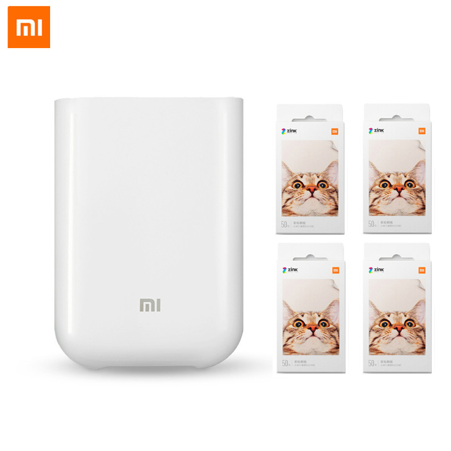 Xiaomi Mijia AR Pocket Printer 300dpi Portable Travel Mini Pocket Printer Party Photo Picture Camera DIY Share 500mAh Picture