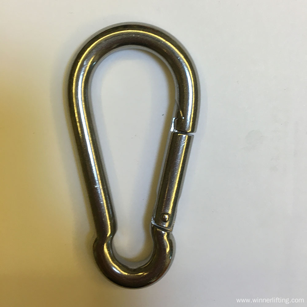 Stainless Steel 304/316 8MM Spring Snap Hook Carabiner China Manufacturer