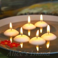 30pcs/Lot Small Unscented Floating Water Floating Candles Home Decoration Wedding Birthday Party Dedals Paraffin Wax Candles