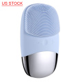 Electric Facial Cleansing Brush Silicone Sonic Face Cleaner Facial Cleanser Face Skin Care Massager Ultrasonic Deep Pore Washing