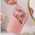 PURDORED 1 Pc Stand Cosmetic Bag for Women Clear Zipper Makeup Bag Travel Female Makeup Brush Holder Organizer Toiletry Bag