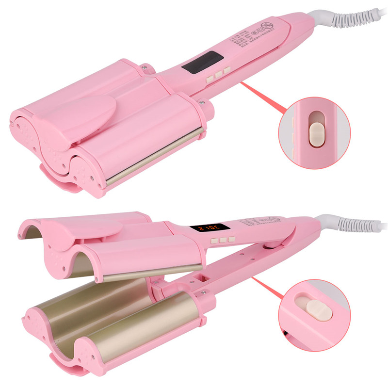 Professional Electric Hair Curler 32MM Tourmaline Ceramic Temperature Control Barrel Deep Waver Iron Curling Styling Tool 49