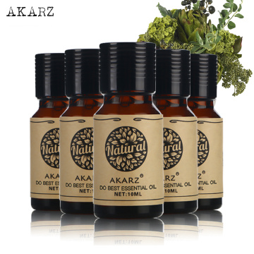 AKARZ Famous brand Musk Ylang Ylang Neroli Geranium Jasmine essential oil For Aromatherapy Massage Spa Bath skin care 10ml*5