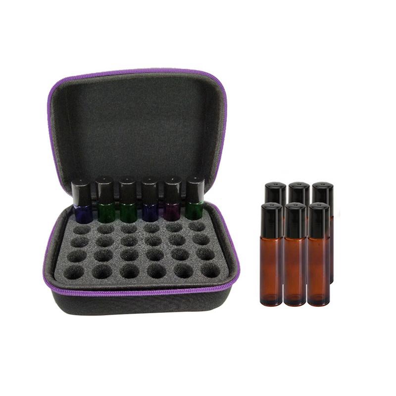 6Colors Essential Oil Case 30 Bottles 10Ml Perfume Oil Essential Oil Box Travel Portable Carrying Holder Nail Polish Storage Bag