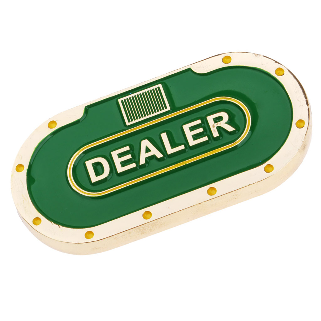 Metal Oval Poker Dealer Button Poker Chip Pressing Poker Cards Guard Protect