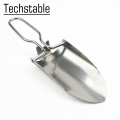 Mini Stainless Steel Garden Tools Collapsible Folding Shovel Camping Spade Portable Gardening Tool Cloth Package