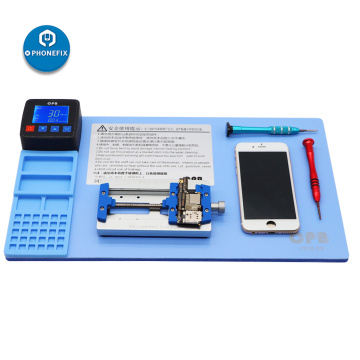 CPB Phone LCD Screen Separator Machine Repair Refurbish Tool Open Remover Heat Pad Split Disassemble Screen Sucker Rubber Mat