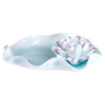 1 Pc Incense Stick Tray Lotus Incense Stick Holder Ceramic Incense Burner Desktop Adornment for Decoration Home Gift Desktop