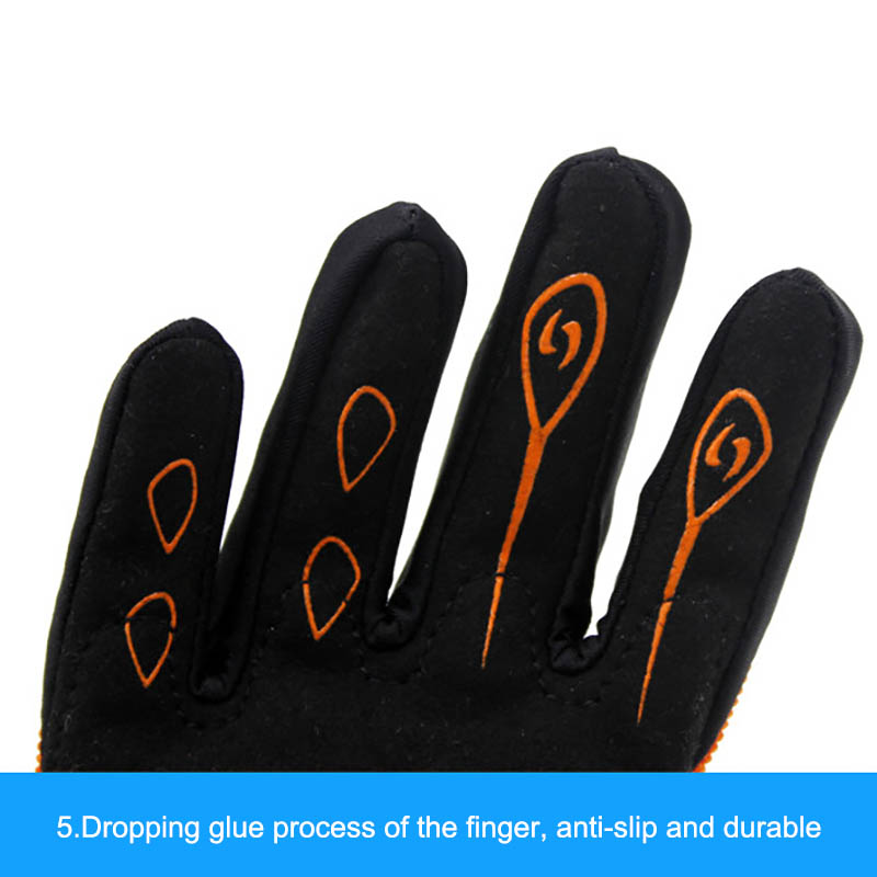 Children Skating Gloves Full Finger Adjustable Quick-release Handwear Outdoor Sportswear Accessories, 3-12 Years Old LQ4857