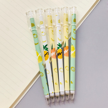 3X Fresh Pineapple Press Automatic Mechanical Pencil Writing Pencil School Supply Student Stationery 0.5mm