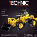 Qunlong Building Block Engineering Vehicle Mechanical Technical Crawler Excavator Model Truck Crane Shovel Bricks Toys