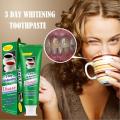 100G Disaar Tea Stain Coffee Stain Toothpaste 3Days Whitening Anti-inflammatory Stain Removal Tooth Paste