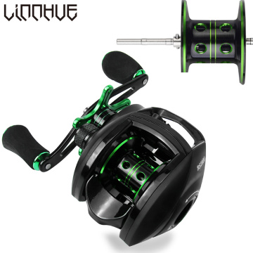 LINNHUE Fishing Reel BS2000 With Spare Deep Spool 8.1:1 High speed Reel Fishing 8KG Max Drag Left Right Reel Baitcasting Reel