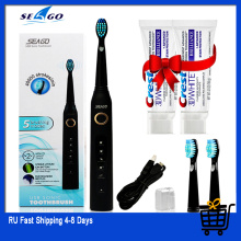 Seago Sg-507 Sonic Electric Toothbrushes Adult Timer Brush 5 Mode Usb Rechargeable Tooth Brush Replacement Heads Gift Toothpaste