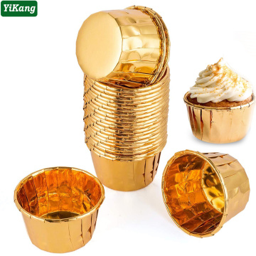 Multifunction Aluminum Foil Baking Cup Muffin Cupcake Ice Cream Paper Cup Wrapper Paper Oilproof Liner Dessert Baking Cups