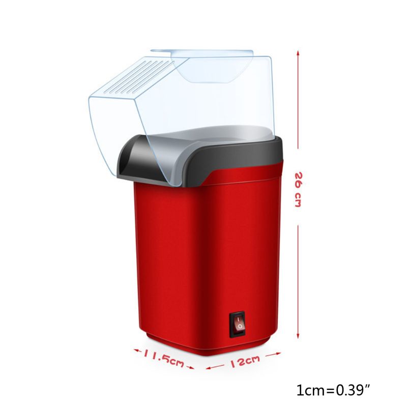 Easy Carry Electric Hot Air Popcorn Maker Retro Machine Cinema Home Gastronomic Dropshipping