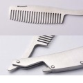 Hair Comb New Men's dedicated Stainless steel folding comb set Mini pocket comb beard care tool Convenient and use hair brush