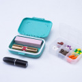 6 grids organizer container for tablets travel pill box with Seal ring Small box for tablets Wheat straw container for medicines