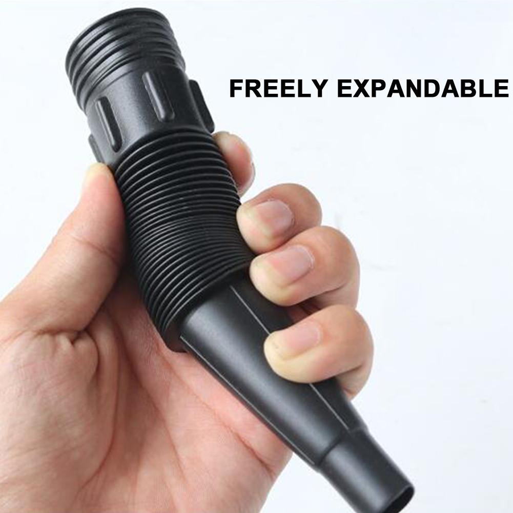 2 In 1 Plastic Funnel Can Spout With Flexible Extension Nozzle For Cars And Motorcycles, Engine Oil, Liquid, Diesel, Kerosene