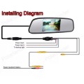 for Rear View Camera Parking digital HD video 4.3 inch LCD small display for Camera Rearview Mirror Car mirror Monitor for sale