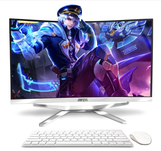 All in one computer desktop pc with cpu i5/i7 Ram 8G SSD 120G and 23.6 27 32 inch curved lcd hd screen display panel