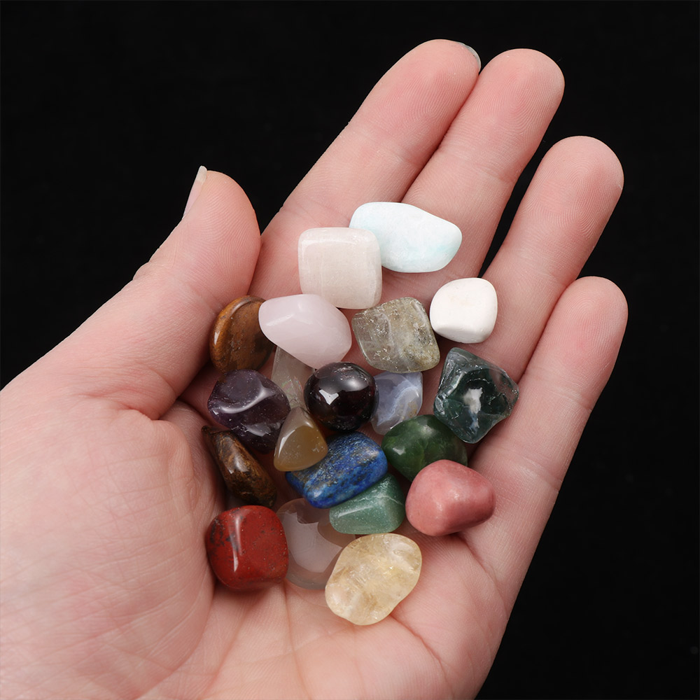 20Pcs/Box Natural Polished Ore Quartz Minerals Specimen Chakra Healing Stone Collectible Crystal Raw Gemstone Home Decor Gifts