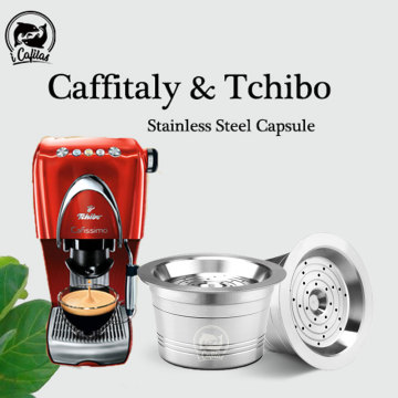 For Tchibo Cafissimo Coffee Capsule ALDI Expressi Reusable K-fee Coffee Filter Pod Stainless Steel Cup Cafeteira Tamper Spoon