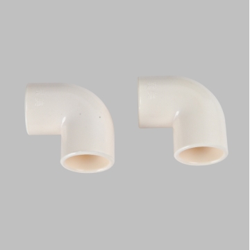 25mm 90 Degree Curved Pipe Elbow Red