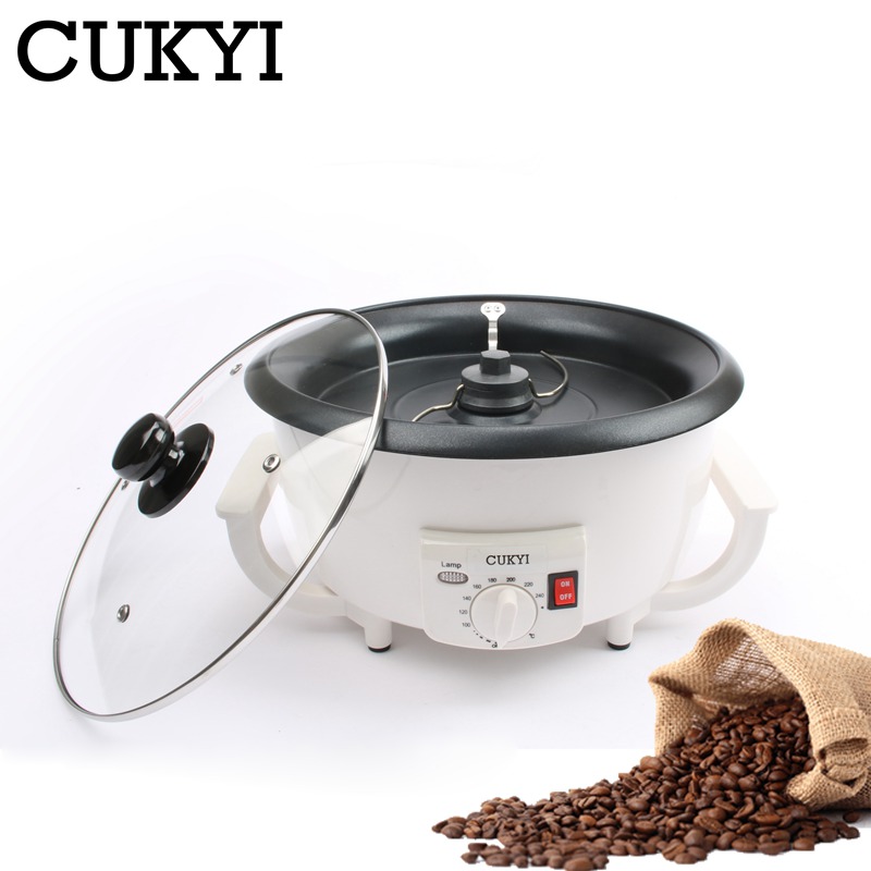 Electric Coffee beans roaster machine roasting Dried peanut non-stick coating baking tool household Grain drying 110V 220V EU US