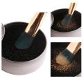 Makeup Brush Color Off Cleaner Sponge Remover Aluminum Make Up Brushes Cleaning Mat Box Powder Brush Washing Scrubber Clean Kit