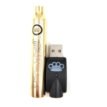 Brass Knuckles Gold Wooden CBD Variable Voltage