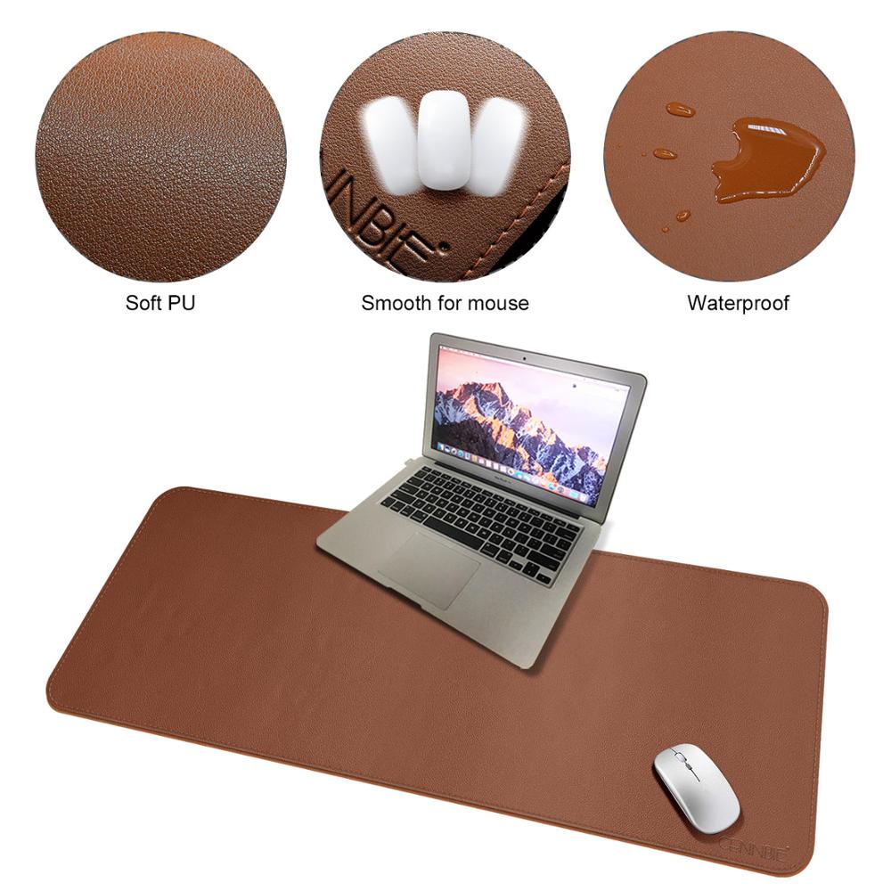 CENNBIE Extended Leather Gaming Mouse Pad/Mat, Large Office Writing Desk Computer Leather Mat Mousepad,Waterproof - 100x50cm