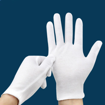 1Pair White Labor Insurance Thick Cotton Work Cotton Cloth Thin Medium Thick Etiquette Wenwan Jewelry Quality Inspection Gloves
