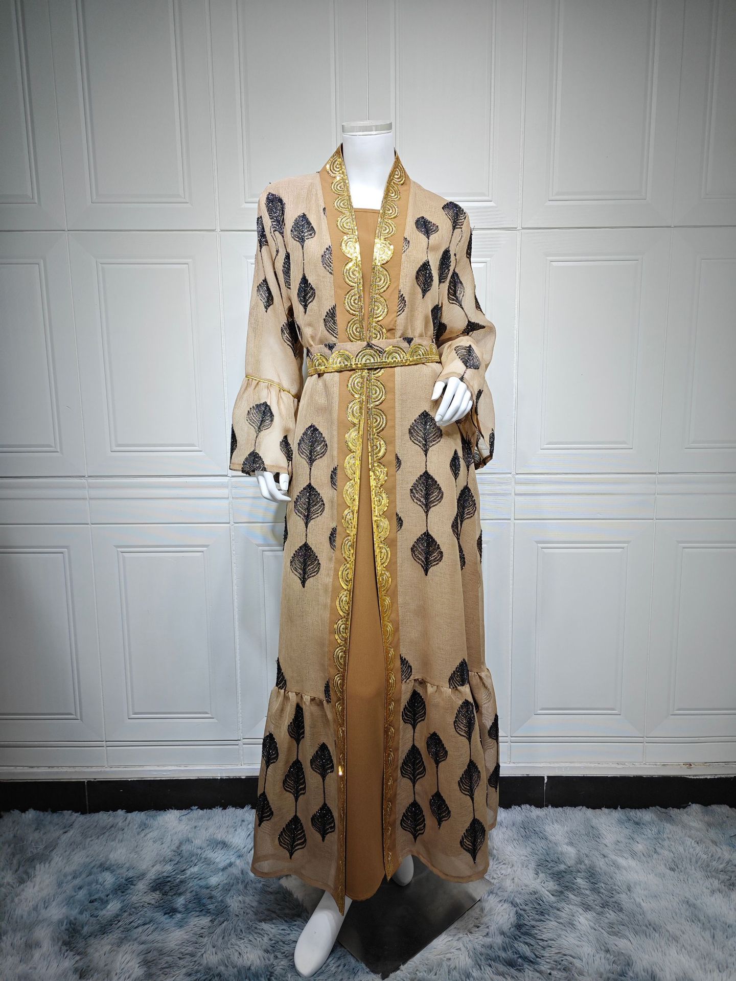 Jalabiya Abaya Set AB469 (9)