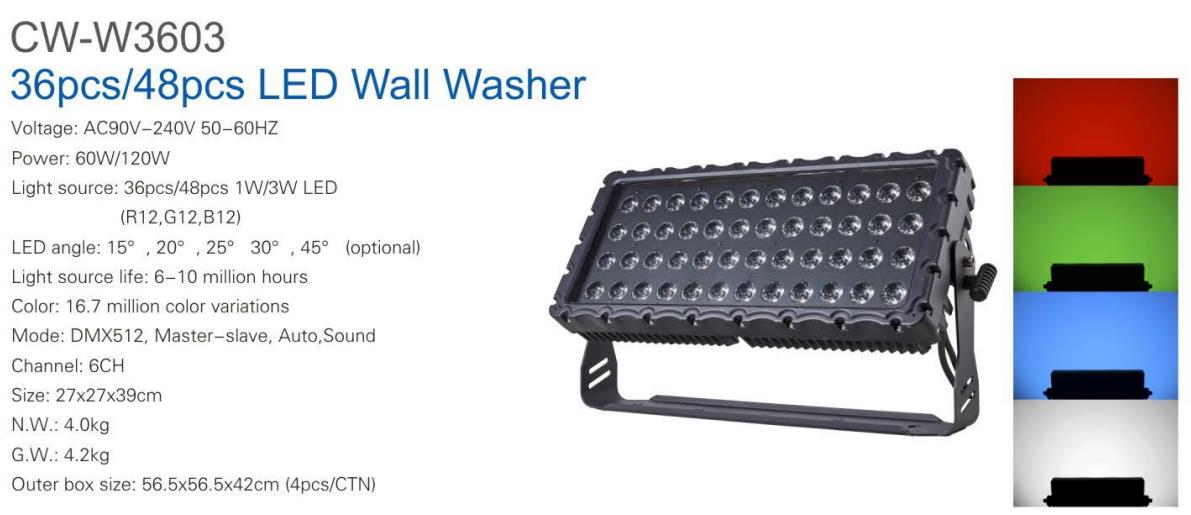 48pcs LED Wall Washer light