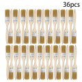 36 Pack of 1 Inch (24mm) Paint Brushes and Chip Paint Brushes for Paint Stains Varnishes Glues and Gesso