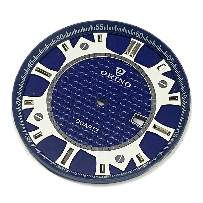 stamped watch dial with rehaut
