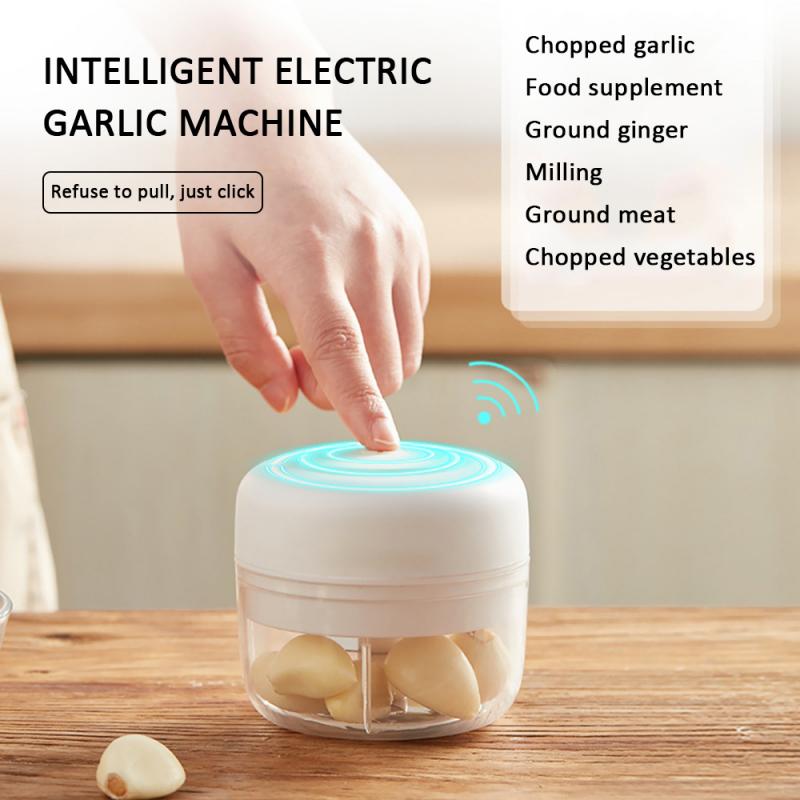 Garlic Grinder Slicer Mincing Machine Minced Hand Electric Grinder Grill Vegetable Meat Cutter Chopper Shredder Kitchen Tools