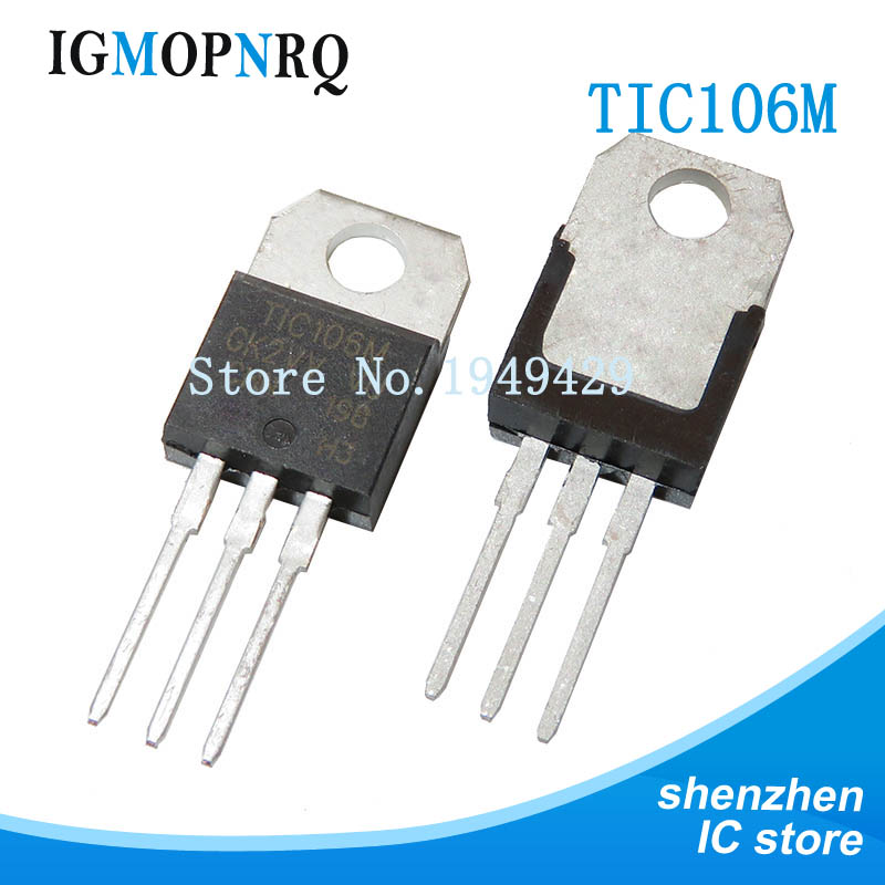 5PCS TIC106M TO-220 106M TO-220 bidirectional thyristor 4A 600V is new and
