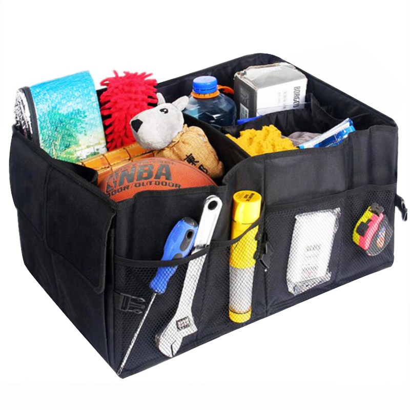 Foldable Big Capacity Storage Box 52 * 38.5 * 26cm Eco-Friendly Durable Collapsible Cargo Organizer Bag for Home Car Trunk