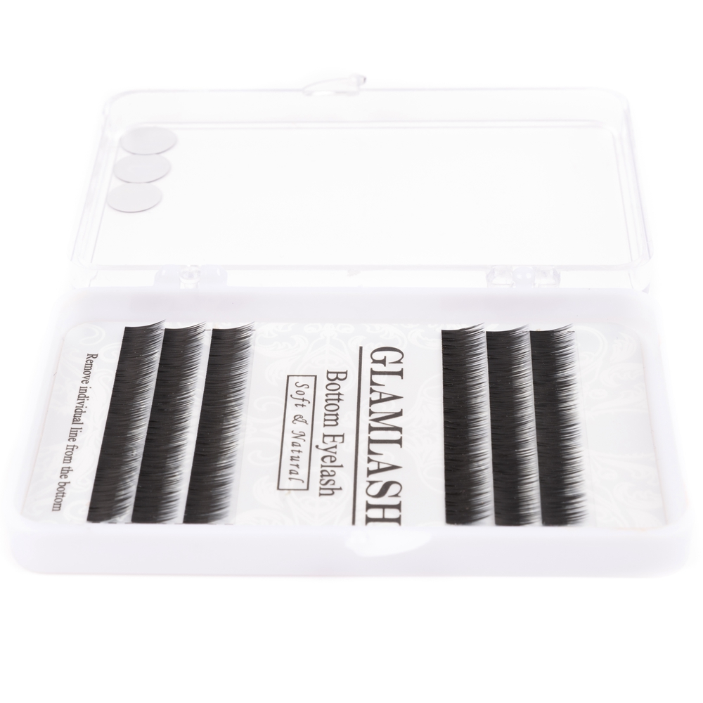 GLAMLASH J Curl 0.10 Thickness Eyebrow Eyelash Extension Bottom Lashes Makeup