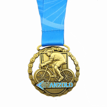 Custom Gold Bicycle Chain Medals
