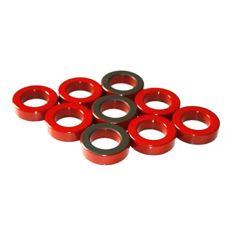 T200-2 High Frequency Of Carbonyl iron Powder Core Magnetic iron Core Magnetic Ferrite Ring Red Gray Size 50.8 * 31.8 * 14