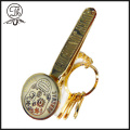 Gold Halloween carabiner clip keyholder metal